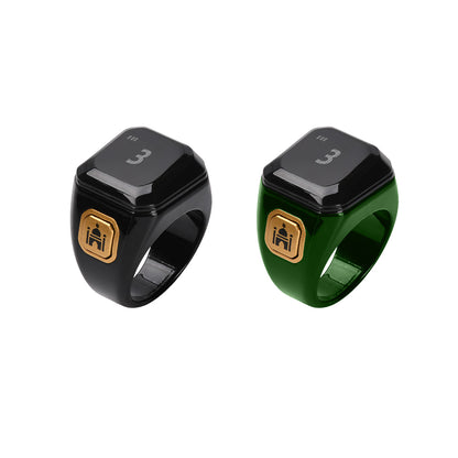 Smart Ring Zähler Bluetooth APP Steuerung OLED Display Vibration Erinnerung Hand Drücken Muslime Zikr Ring Gebet Finger Zähler