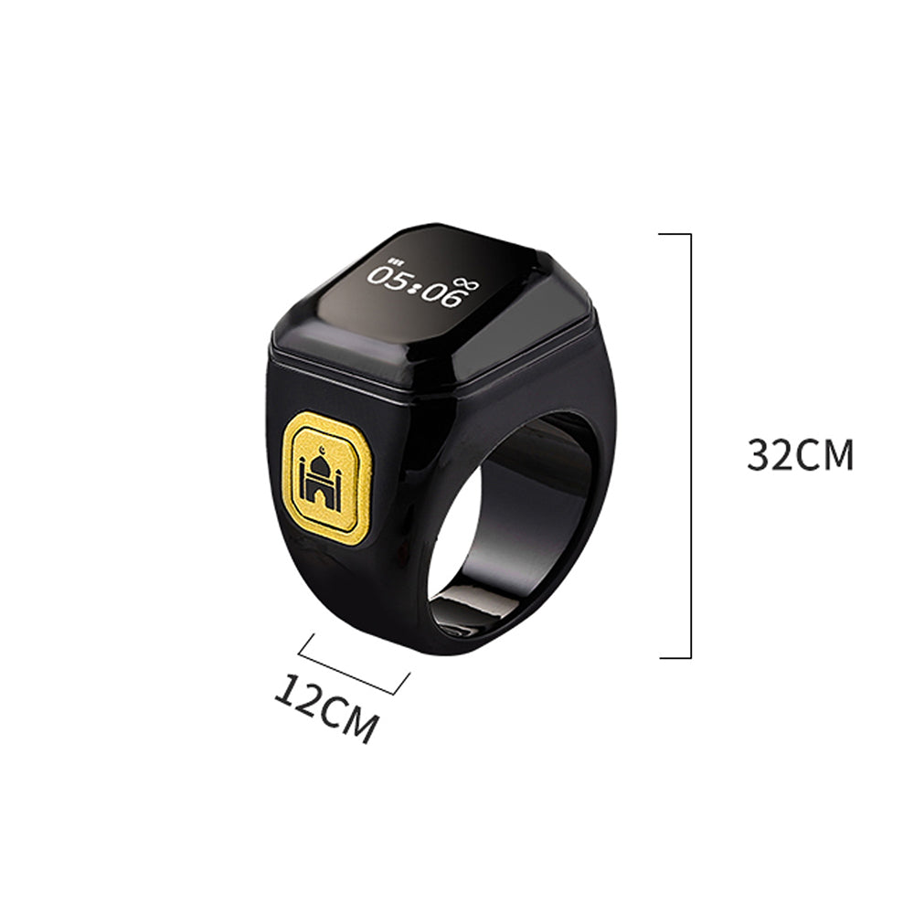 Smart Ring Zähler Bluetooth APP Steuerung OLED Display Vibration Erinnerung Hand Drücken Muslime Zikr Ring Gebet Finger Zähler