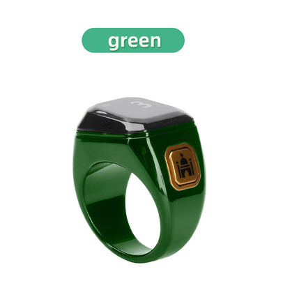 Smart Ring Zähler Bluetooth APP Steuerung OLED Display Vibration Erinnerung Hand Drücken Muslime Zikr Ring Gebet Finger Zähler
