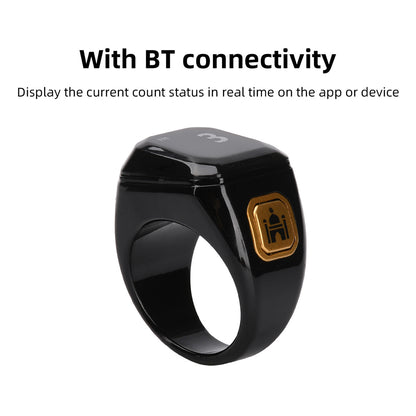 Smart Ring Zähler Bluetooth APP Steuerung OLED Display Vibration Erinnerung Hand Drücken Muslime Zikr Ring Gebet Finger Zähler