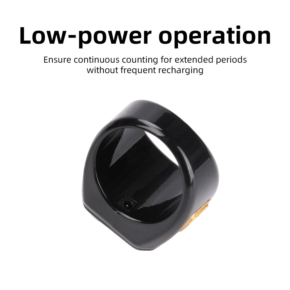 Smart Ring Zähler Bluetooth APP Steuerung OLED Display Vibration Erinnerung Hand Drücken Muslime Zikr Ring Gebet Finger Zähler