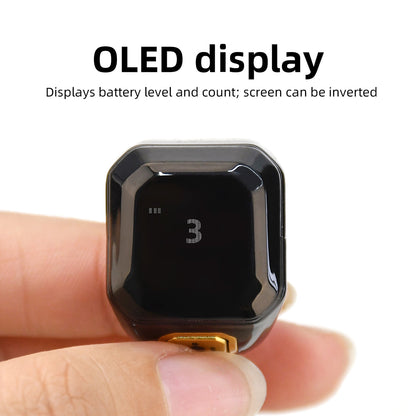 Smart Ring Zähler Bluetooth APP Steuerung OLED Display Vibration Erinnerung Hand Drücken Muslime Zikr Ring Gebet Finger Zähler