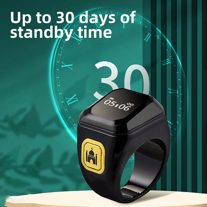 Smart Ring Zähler Bluetooth APP Steuerung OLED Display Vibration Erinnerung Hand Drücken Muslime Zikr Ring Gebet Finger Zähler