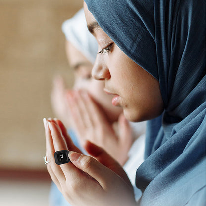 Smart Ring Zähler Bluetooth APP Steuerung OLED Display Vibration Erinnerung Hand Drücken Muslime Zikr Ring Gebet Finger Zähler