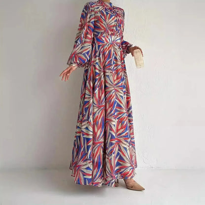 Eid Muslim Abaya for Women Party Dresses Jalabiya Print Morocco Dubai Abayas Kaftan Islam Arab Long Robe Ramadan Vestidos