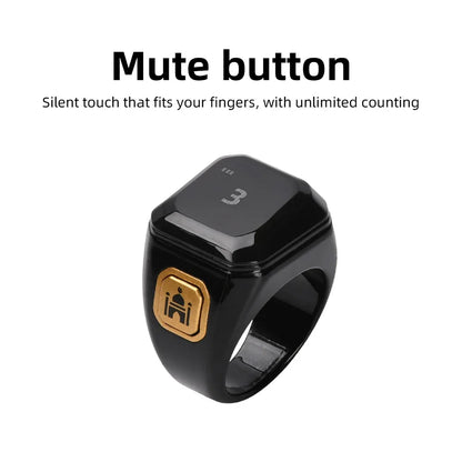 Smart Ring Zähler Bluetooth APP Steuerung OLED Display Vibration Erinnerung Hand Drücken Muslime Zikr Ring Gebet Finger Zähler