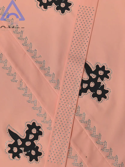 Afrikanisches islamisches Diamant-Frauenkleid für den Abend, rosa, weiß, lila, schwarz, Abaya, muslimischer Dubai-Luxus mit Hijab, arabische Frauen-Tuniken