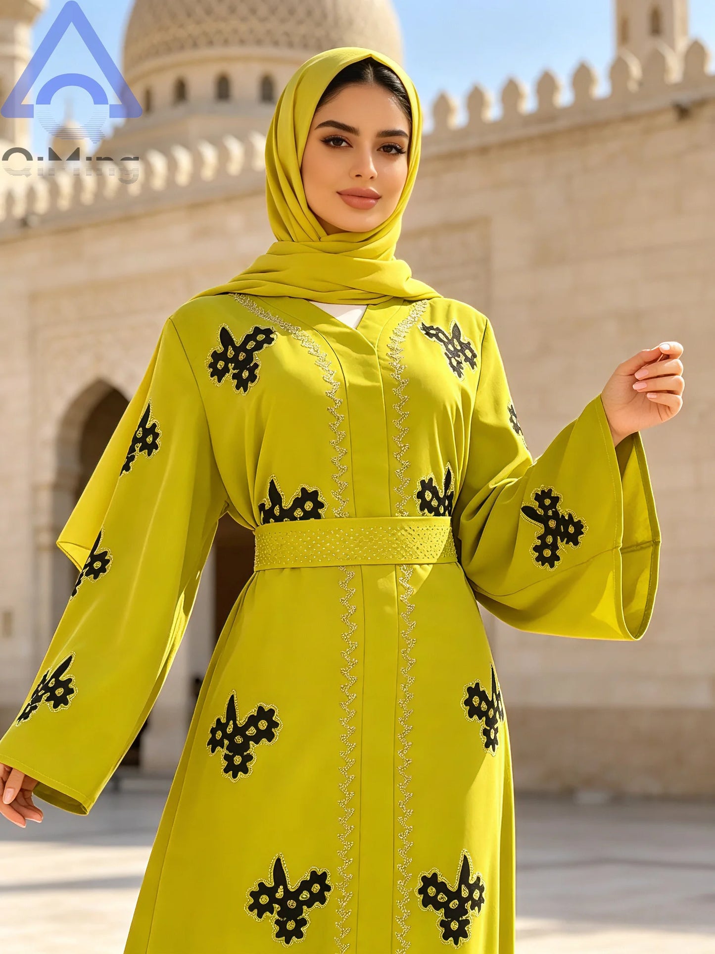 Afrikanisches islamisches Diamant-Frauenkleid für den Abend, rosa, weiß, lila, schwarz, Abaya, muslimischer Dubai-Luxus mit Hijab, arabische Frauen-Tuniken