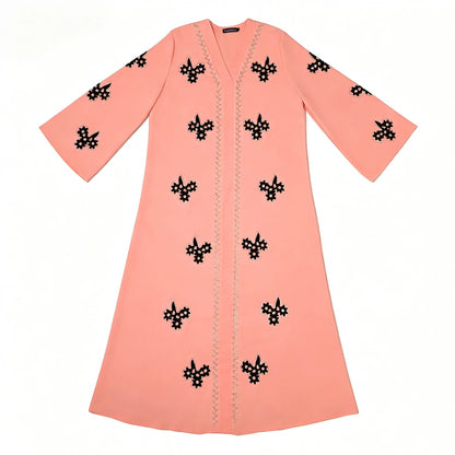 Afrikanisches islamisches Diamant-Frauenkleid für den Abend, rosa, weiß, lila, schwarz, Abaya, muslimischer Dubai-Luxus mit Hijab, arabische Frauen-Tuniken