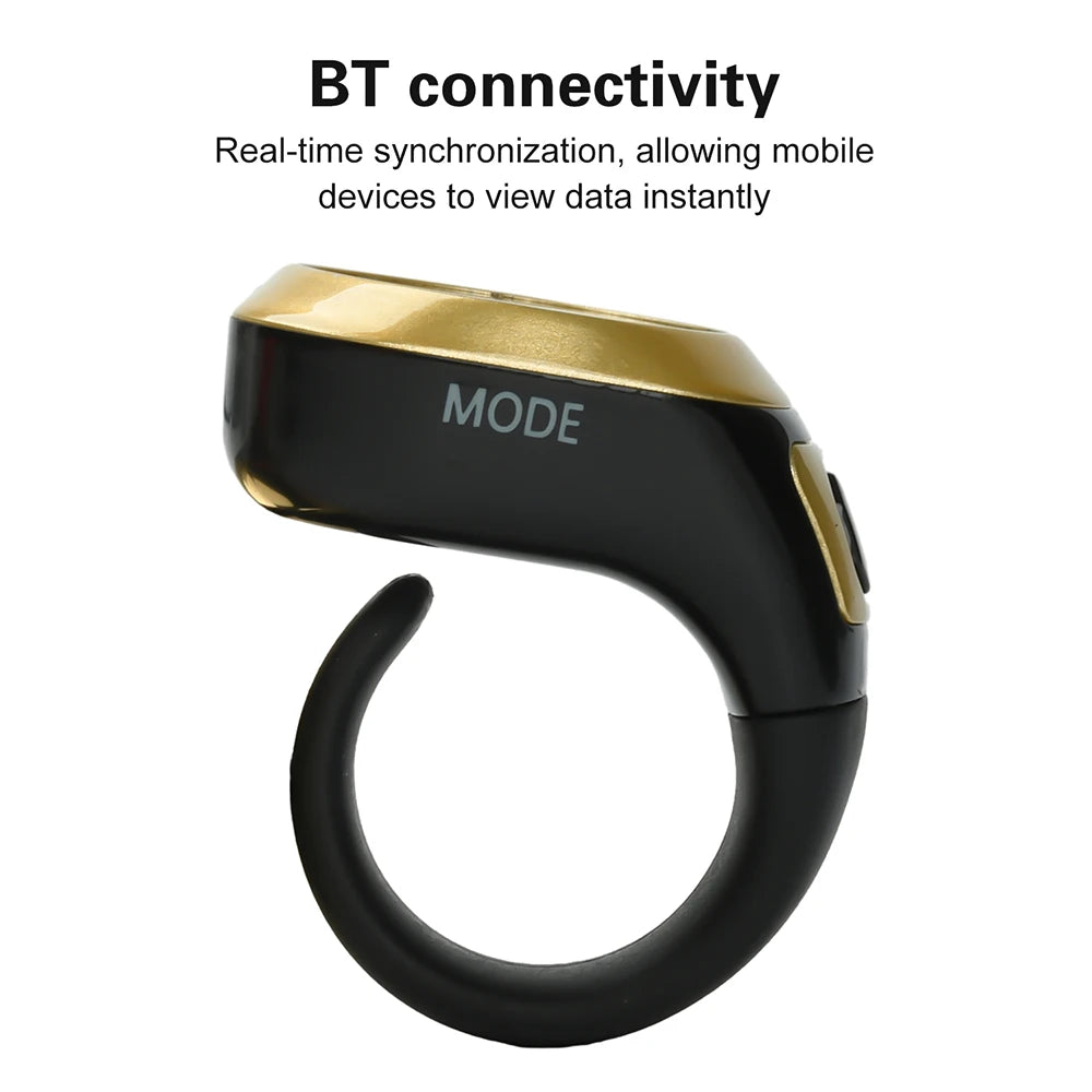 S6 Smart Zikr Ring Praise Tasbih Tally Elektronischer digitaler Zähler für Muslime Gebetszeit Vibrationserinnerung Typ-C-Ladezählung