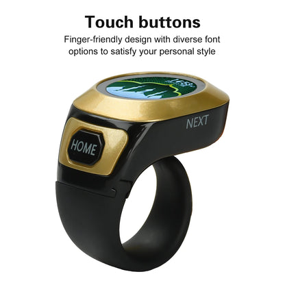 S6 Smart Zikr Ring Praise Tasbih Tally Elektronischer digitaler Zähler für Muslime Gebetszeit Vibrationserinnerung Typ-C-Ladezählung